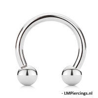 Horseshoe rond 1.2 x 8 x 3 mm
