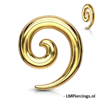 2,4 mm Kegelspirale vergoldet