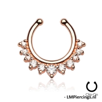 Fake Piercing rosévergoldet