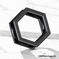 12 mm Tunnelmutter zum Aufschrauben schwarz
