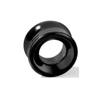 19 mm Double-Flared Tunnel schwarzer Achat
