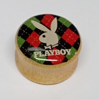Playboy Bunny Karierter Sattelstecker – 25 mm (Paar)