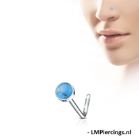 Nasenpiercing Türkis