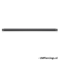 Gerader Stab 16 mm / 1,6 mm Drahtstärke schwarz