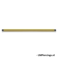 Gerader Stab 6 mm / 1,2 mm Drahtstärke goldfarben