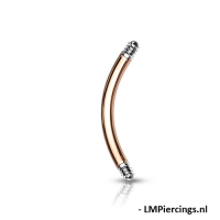 Stabbogen 8 mm / 1,2 mm Drahtstärke roségoldfarben