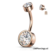 Piercing Lünette rosévergoldet