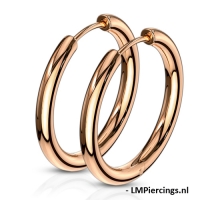 Ohrringe Anhänger Ring 10 mm Roségold