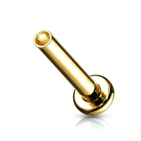 Piercing Barbells mit Innengewinde, 1,2 mm Drahtstärke, 8 mm goldfarben, Chirurgenstahl