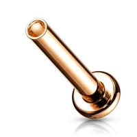 Piercingstäbe mit Innengewinde 1,2 mm Drahtstärke / 6 mm roségoldfarben