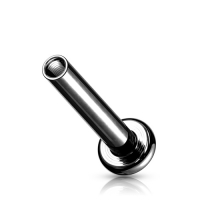 Piercingstäbe mit Innengewinde 1,2 mm Drahtstärke / 8 mm schwarz / Chirurgenstahl