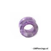 14 mm Double-flared tunnel Amethyst
