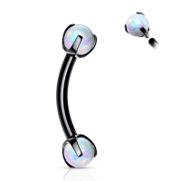 Piercing Kralle Opal schwarz