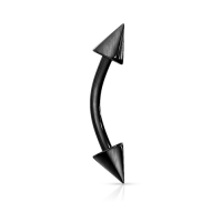 Piercing Spikes Basis schwarz 1,2x8