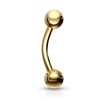 Piercing um die Basis vergoldet 1,2x6