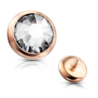 Dermal Top 3 mm Roségold Farbe 1,2 mm
