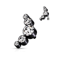 Dermal Top 5 Kreise schwarz 1,2mm