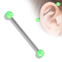 Industrial Piercing Perle grün