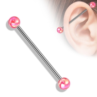 Industrial Piercing Perle rosa