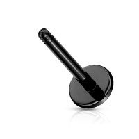 schwarze Piercingstäbe 1,2 mm Drahtstärke / 6 mm