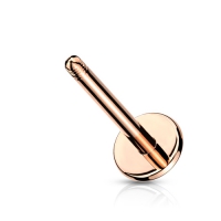Piercingstäbe Roségold, 1,2 mm Drahtstärke / 6 mm