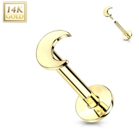 Piercing Push in 14kt Gold Mond