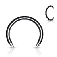 Ringe 8 mm / 1,2 mm Drahtstärke schwarz