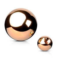 Kugeln 4 mm / 1,2 mm Drahtstärke rosévergoldet