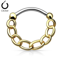 Piercingkette vergoldet