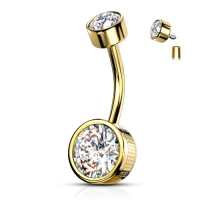 Piercing Lünette vergoldet