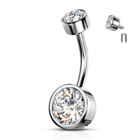 Piercing Lünette weiß