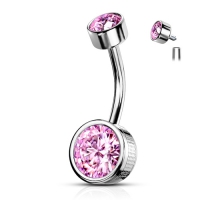 Piercing Lünette rosa