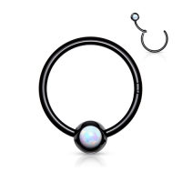Piercing Opal Clicker 1,2x8 schwarz