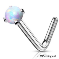 Nasenpiercing Opal L-Bogen