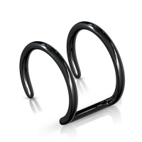 Fake Piercing schwarz