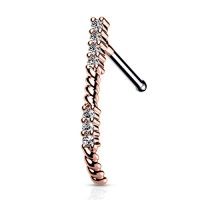 Nasenpiercing Crawler roségoldfarben