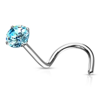 Nasenpiercing Zinken Set Aqua