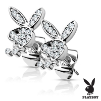 Ohrringe im Playboy-Stil mit Edelsteinen