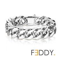 Armband Curb chain - zilver