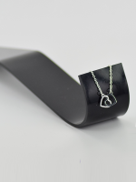 Armband dubbel hartje in elkaar geweven