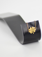 Armband klavertje 4 - goud