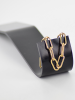 Armband ovales Kabel - gold