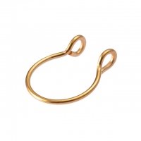 Fake Piercing für Septum, Lippe - gold
