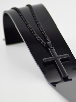 Ketting Cross zwart