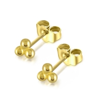 Ohrstecker 3er Cluster - Gold