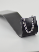 Zilverkleurige Roestvrij Stalen Armband  5mm