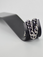 Zilverkleurige Roestvrij Stalen Armband 11mm