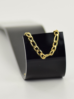 Dunne schakelarmband - goud