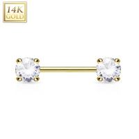 14kt Gold Brustwarzenpiercing