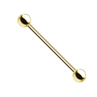 Industrial Piercing Titan vergoldet 38 mm